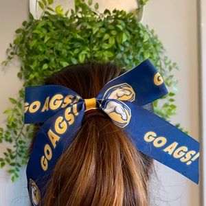 UC Davis game day bow
